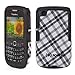 Speck Products Plaid Fitted Case for Blackberry Curve 8520 (Black/White) thumb