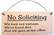 NO SOLICITING SIGN-clever