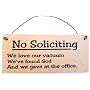 NO SOLICITING SIGN-clever