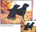 Flat-Coated Retriever Woven Throw Blanket