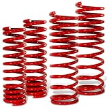 86-89 Honda Accord Red Sport Lowering Springs