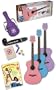 Daisy Rock Pixie Acoustic Guitar Starter Pack, Sky Blue