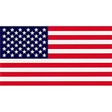 Patriotic American Flag - 4 X 7 - Sticker