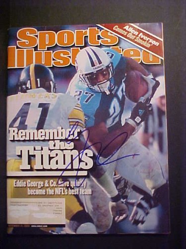 Eddie George Tennessee Titans Autographed November 13, 2000 Sports Illustrated Magazine