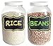 Clear Glass Gallon Jars, Pack of 2 - with Chalkboard Labels!