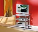 Link - 50400610 - Alina - Meuble TV - Blanc/verre