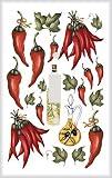 Chilli Peppers and Oils Decorative Switchplate Cover
