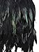 Choies Women Feather Mid Waist Black Mini A-line Skirt