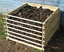Easy-Load Wooden Compost Bin Composter 530 Litres