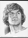 1974 Kevin Kunnert Houston Rockets Lithograph
