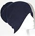 Ribbed Beanie Hat Slouch Style Skull Cap Ski Hat Navy