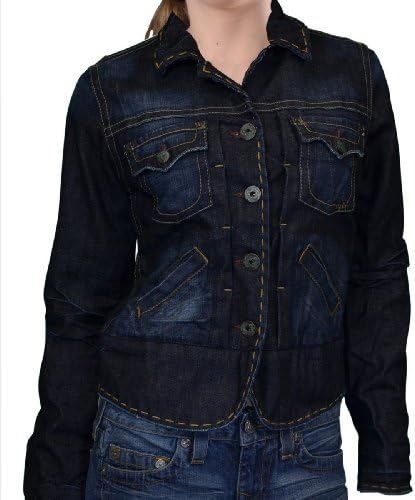 1921 Handcrafted Women's Denim Jean Jacket-Small