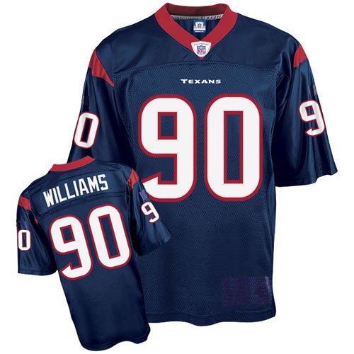 Houston Texans 90 Mario Williams Blue Jerseys Authentic Football Jersey Size 48-56 (Please Select the Size When You Order, Can Do Drop Shipping)