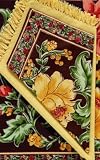 April Cornell Rosehip Chocolate Napkins Set of 4