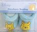 Baby Boy 3-6 Months, Newborn, Blue, Disney Baby Winnie the Pooh, Soft Plush Booties