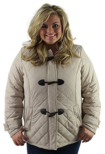 Kenneth Cole Reaction Women's Plus Size Faux Down Jacket Coat Hooded