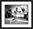 Muhammad Ali Boxing Framed 8x10 Photograph Black and White with Speedbag