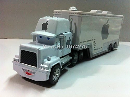 Pixar Cars Diecast Mack Uncle Truck "White Apple" 1:55 Metal Toy Car