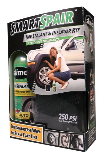Slime 40003 Smart Spair Tire Sealant and Inflator Kit