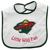 NHL McArthur Minnesota Wild Infant White Little Fan Bib