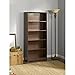 Bush Furniture Tall 5 Shelf Bookcase, Large Open Bookshelf, Sturdy Display Cabinet for Living Room or Home Office, Cabot Collection, Harvest Cherry