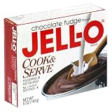 Jell-O Cook and Serve Pudding and Pie Filling, Chocolate Fudge, 5-Ounce Boxes (Pack of 24)