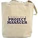 Canvas Tote Bag Beige  The Best Project Manager Of The World  Occupations