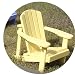 Kids Painted Cedar Adirondack Chair - Sunshine Yellow