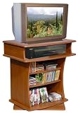 51JEBhEi00L. SL160  Venture Horizon TV Swivel Cabinet Cherry 2480