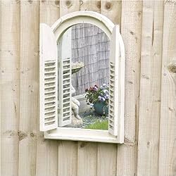 Esschert Design White Window Frame w/French Doors