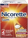 Nicorette Cinnamon Gum - 4 mg, 160-Count