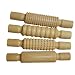 Rolling pin set of 4 plain/patterned