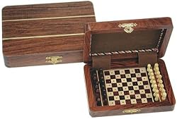 Travel Wood Pegged Chess Set