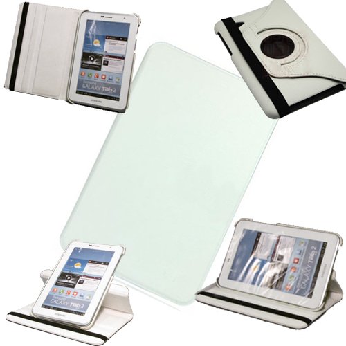 Buy TECHGEAR - PU leather 360 Degree Rotating Folio / Cover / Stand / Typing Case for Samsung Galaxy Tab 2 7.0 7 inch P3100 / P3110 (WHITE) Special Price Buy TECHGEAR - PU leather 360 Degree Rotating Folio / Cover / Stand / Typing Case for Samsung Galaxy Tab 2 7.0 7 inch P3100 / P3110 (WHITE) Promo Offer