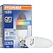 Sylvania 78517 LED Bulb in B10 Shape Emitting Light