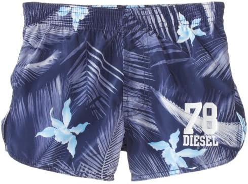 Diesel Baby-Boys Newborn Mostum Swim Shorts with Hawaiin Print