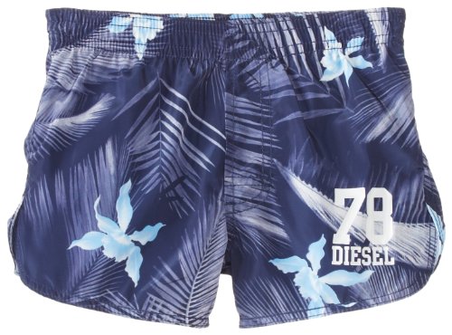 Diesel Baby-Boys Newborn Mostum Swim Shorts with Hawaiin Print