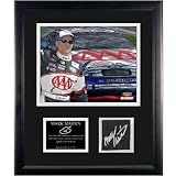  : Mounted Memories Mark Martin Framed Photo w/ Autographed Race Used Tire and Plate