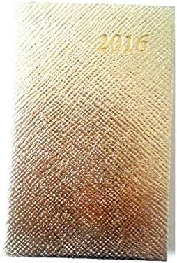 Charing Cross Diary D742L For Year 2016 Leather 4" x 2 1/2" (Gold)