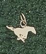 Southern Methodist (SMU) Mustangs "Mustang" 1/4" Charm - Sterling Silver Jewelry