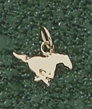 Southern Methodist (SMU) Mustangs Mustang 1/4 Charm - Sterling Silver Jewelry