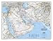 Map of Afghanistan, Pakistan and the Middle East Maps Art Poster Print, 31x24