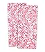 DII Cotton Damask Kitchen Dish Towels, 28 x 18 Set of 2, Low Lint Decorative Tea Towel for Everyday Cooking and Baking-Pink