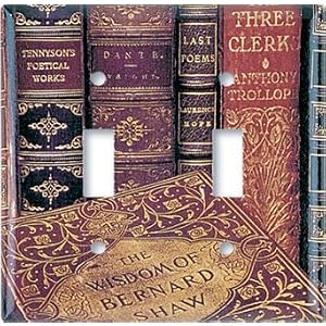 Books Switch Plate - Double Toggle by 