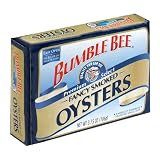 Bumble Bee Oysters, Smoked, 3.75-Ounce Cans (Pack of 18)