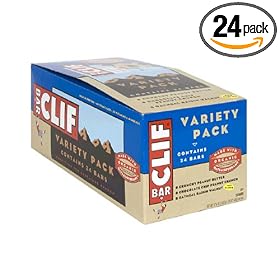 Clif Bar Energy Bar, Variety Pack of Crunchy Peanut Butter, Chocolate Chip Peanut Crunch, and Oatmeal Raisin Walnut, 2.4-Ounce Bars, Pack of  24