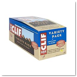 Clif Bar Nutrition Bars, Variety Pack of Crunchy Peanut Butter, Chocolate Chip Peanut Crunch, and Oatmeal Raisin Walnut, 2.4-Ounce Bars (Pack of 24)