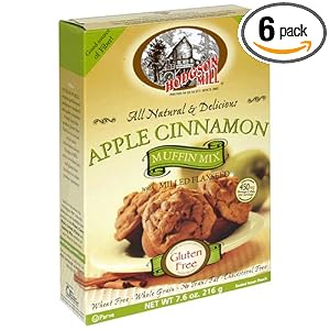 Hodgson Mill Apple Cinnamon Muffin Mix, Gluten Free, 7.6-Ounce Boxes (Pack of 6) by Hodgson Mill