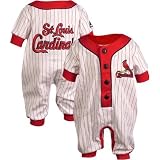 St. Louis Cardinals Baby Uniform Pinstripe Coveralls