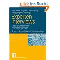 Experteninterviews: Theorien, Methoden, Anwendungsfelder